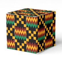 Tela Kente Negra, Verde, Roja y Amarilla