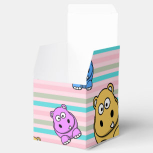 Caja Para Regalos Tema animal del parque zoológico colorido lindo d