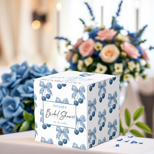 Caja Para Regalos Tema Azul Fiesta de Despedida de Soltera (Subido por el creador)