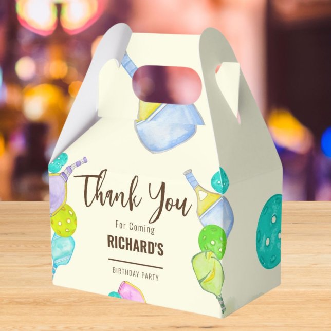 Caja Para Regalos Tema de acuarela Fiesta de cumpleaños para deporte (Subido por el creador)