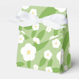 Caja Para Regalos Tema de Baby Shower de Springtime Gingham y Blooms