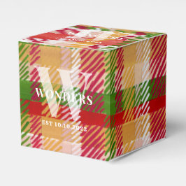 Caja Para Regalos Tema de evento regalos personalizados Tartan Plaid