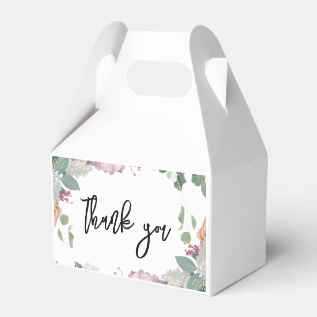 Caja Para Regalos Tema de la boda floral (Front Side)