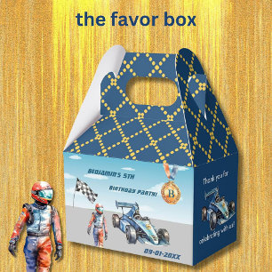 Caja Para Regalos Tema de la Carreras automática del niño V fiesta d