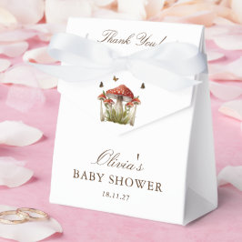 Caja Para Regalos Tema de Mariposa de Champiñones Baby Shower Gracia
