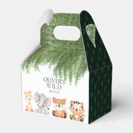 Caja Para Regalos tema de safari el salvaje primer cumpleaños