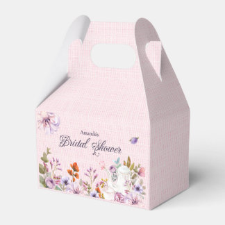 Caja Para Regalos Tema de Té de Fiesta de Despedida de Soltera con F