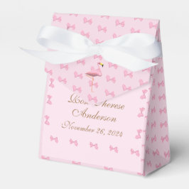 Caja Para Regalos Tema del flamenco rosado personalizado