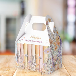 Caja Para Regalos Tema del libro de Pastel Floral Baby Shower