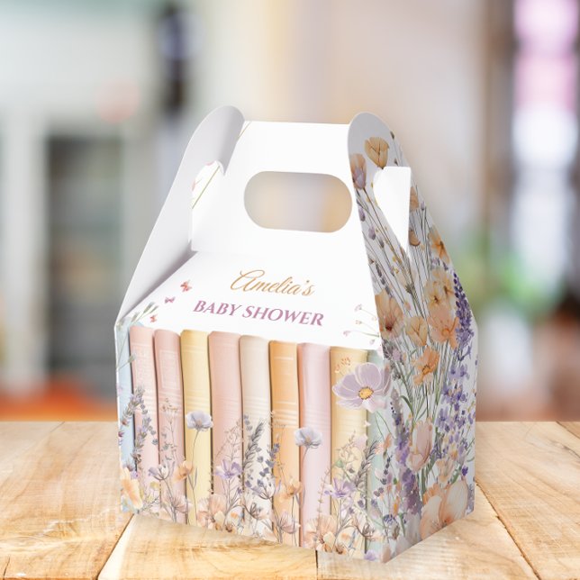 Caja Para Regalos Tema del libro de Pastel Floral Baby Shower (Subido por el creador)
