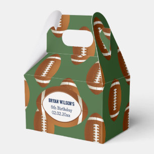 Caja Para Regalos Tema personalizado del fútbol del fiesta de los