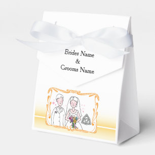 Caja Para Regalos Tema tradicional escocés y Boda celta