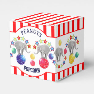 Caja Para Regalos Temática de circo Elefante Snacks gourmet para fie