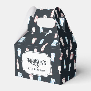 Caja Para Regalos Temática de fiesta de cerveza rústica a mano capri