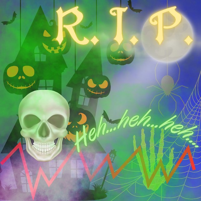 Caja Para Regalos Ten un Groovy Halloween, un esqueleto bailando (Subido por el creador)