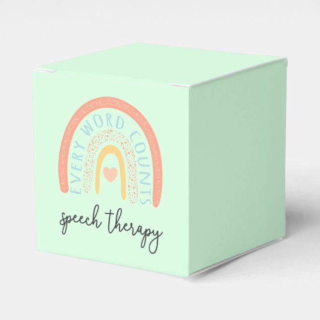 Caja Para Regalos Terapia del habla II - Cada palabra cuenta (Costado Anverso)
