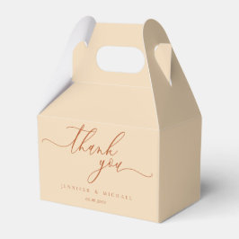 Caja Para Regalos Terracota Beige Elegante Regalo Agradecimiento