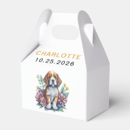 Caja Para Regalos Terracota de perro de pipa moderna Baby Shower