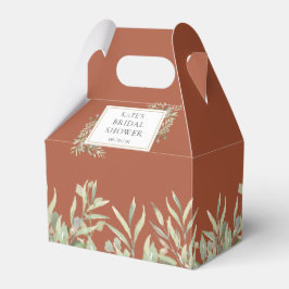 Caja Para Regalos Terracota Gold Greenery Bridal Shower Favbox