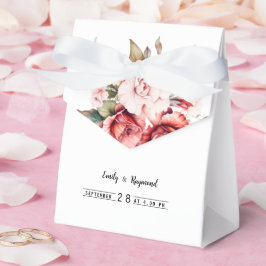 Caja Para Regalos Terracotta Burgundy Blush Floral Wedding 