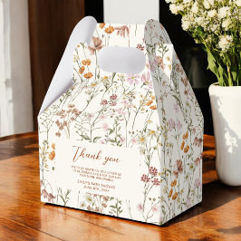 Caja Para Regalos Terracotta Flor Silvestre Boho Baby En Bloom Garde