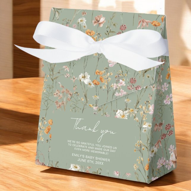 Caja Para Regalos Terracotta Flor Silvestre Boho Baby En Bloom Garde (Subido por el creador)