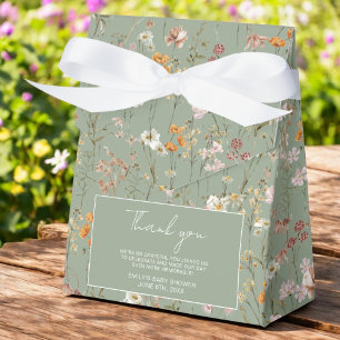 Caja Para Regalos Terracotta Flor Silvestre Boho Baby En Bloom Garde