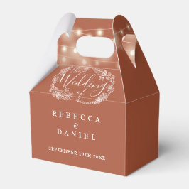 Caja Para Regalos Terracotta String Lights Floral Boda