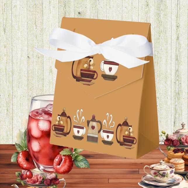 Caja Para Regalos Terremoto Teapot Tea High Tea Bridal Shower (Earthen Teapot Afternoon High Tea Bridal Shower Favor Boxes)