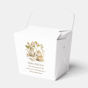 Caja Para Regalos Tetera Floral Hora del Té para el Baby Shower