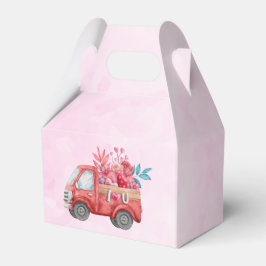 Caja Para Regalos Texto de amor rojo en negrita letras de bloque col