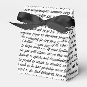 Caja Para Regalos Texto del orgullo y del perjuicio