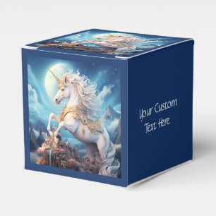 Caja Para Regalos Texto personalizado Bonito Unicornio