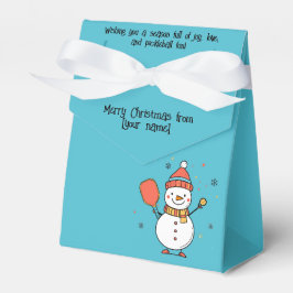 Caja Para Regalos Texto personalizado Dinking Snowman
