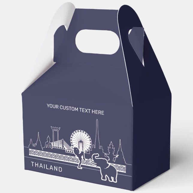 Caja Para Regalos Texto personalizado Tailandia (Anverso)