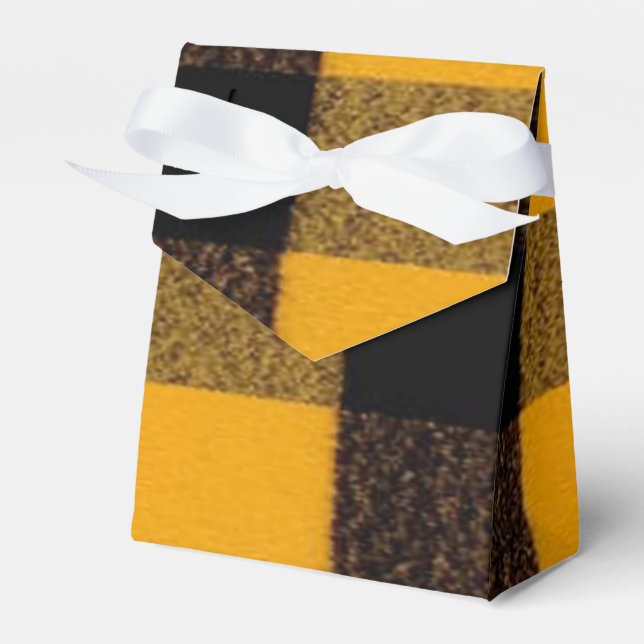Caja Para Regalos Textura de leñador amarillo de búfalo de hinojo de (Front Side)