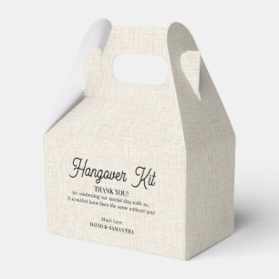 Caja Para Regalos Textura de lino beige claro Kit de resaca