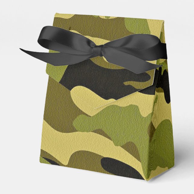 Caja Para Regalos Textura del ejército de camuflaje verde (Front Side)