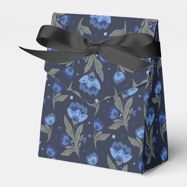 Caja Para Regalos Textura floral de arte popular rústico (Front Side)