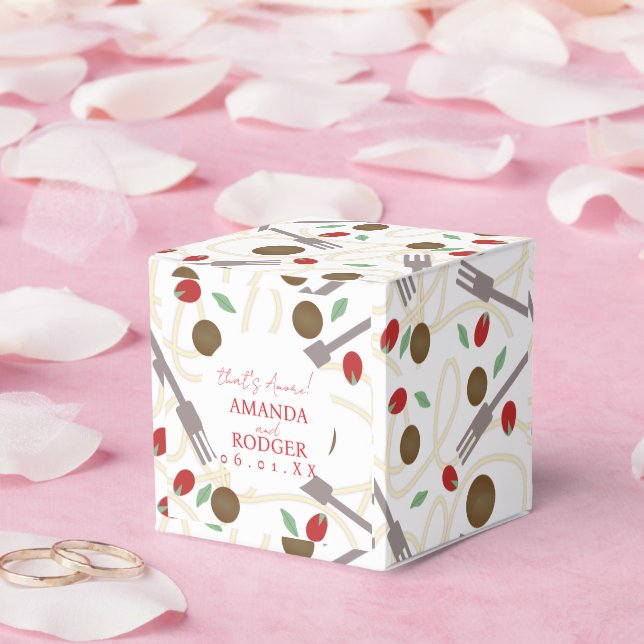 Caja Para Regalos That’s Amore Italian Pasta Wedding (Boda)
