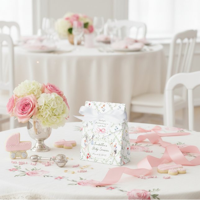 Caja Para Regalos The Heirloom Rose & Ribbon Signature Stork (Subido por el creador)