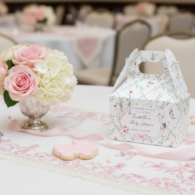 Caja Para Regalos The Heirloom Rose & Ribbon Signature Stork (Subido por el creador)