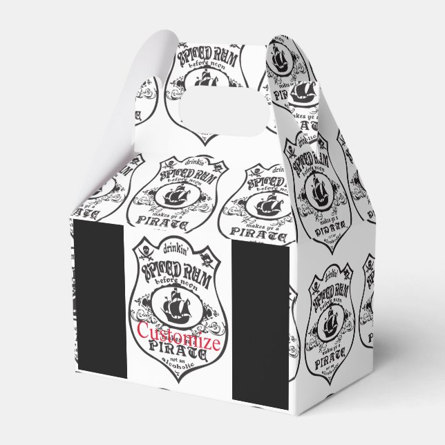 Caja Para Regalos Thunder_Cove, bebida pirata de ron picada (Front Side)
