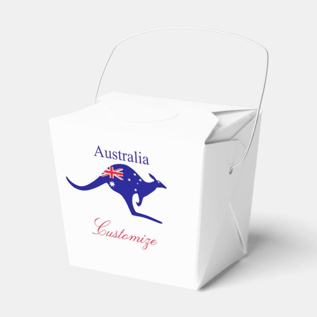 Caja Para Regalos Thunder_Cove, canguro de bandera de Australia (Front Side)