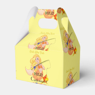 Caja Para Regalos Thunder_Cove, Chica de la sirena pesquera divertid