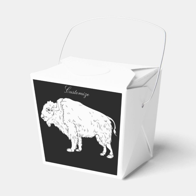 Caja Para Regalos Thunder_Cove de búfalo blanco (Front Side)