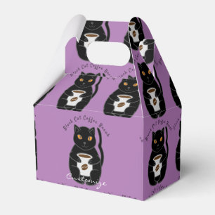 Caja Para Regalos Thunder_Cove de rotura de café para gato negro