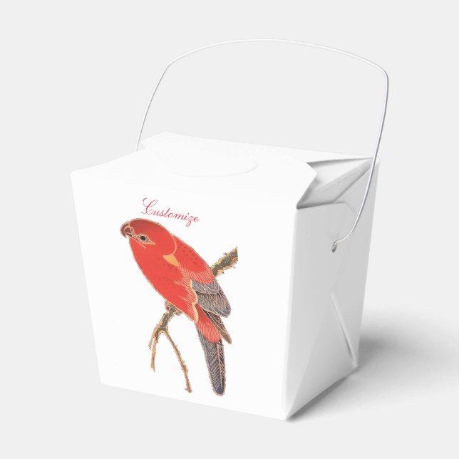 Caja Para Regalos Thunder_Cove, loro rojo tropical (Front Side)
