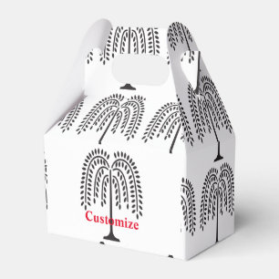 Caja Para Regalos Thunder_Cove, una silueta laúd llorosa