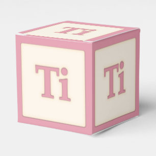 Caja Para Regalos "Ti" Solfeggio Bebé musical bloquea rosa